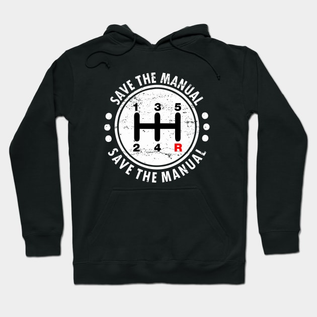 Save The Manuals - 3 Pedals Hoodie by Europhia